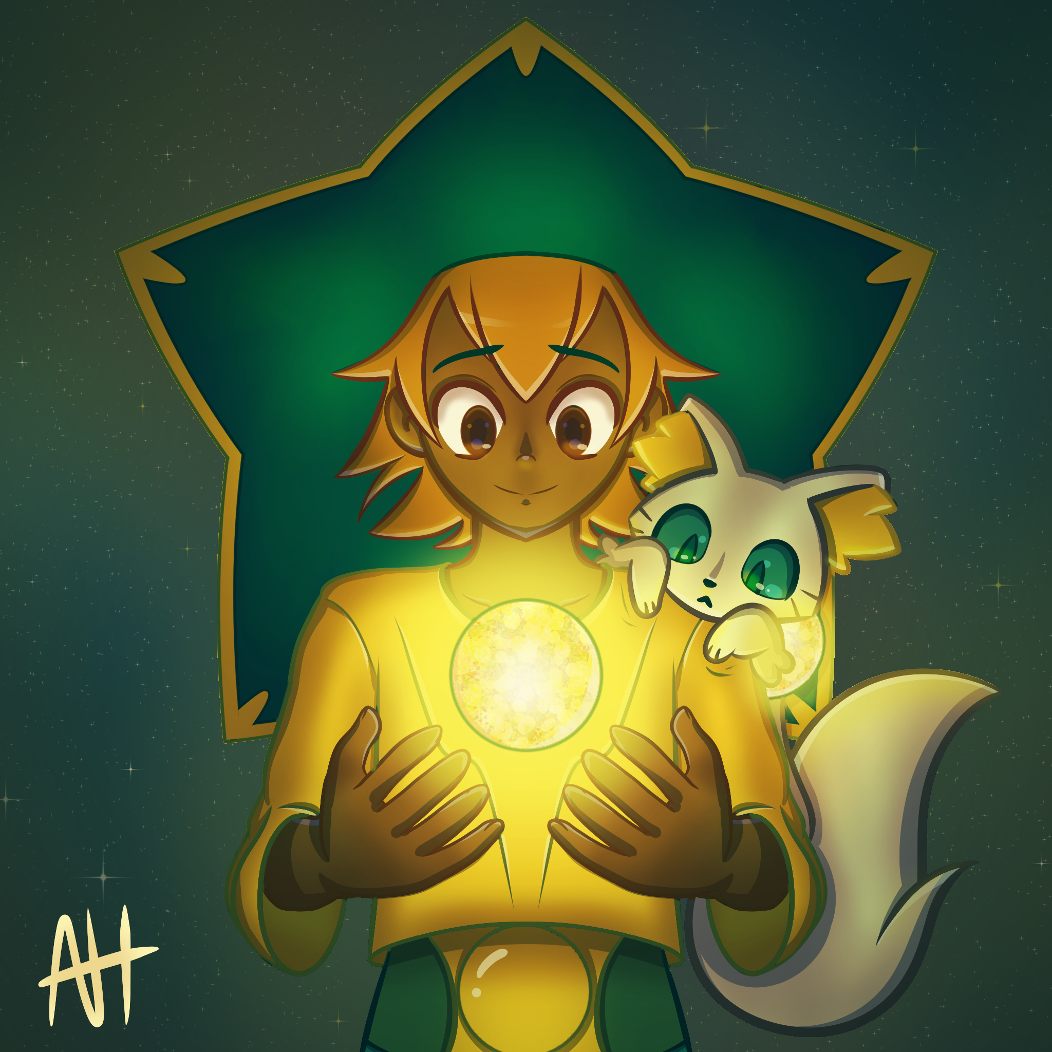 Fanart Stelle. Jeu : SpiritFarer