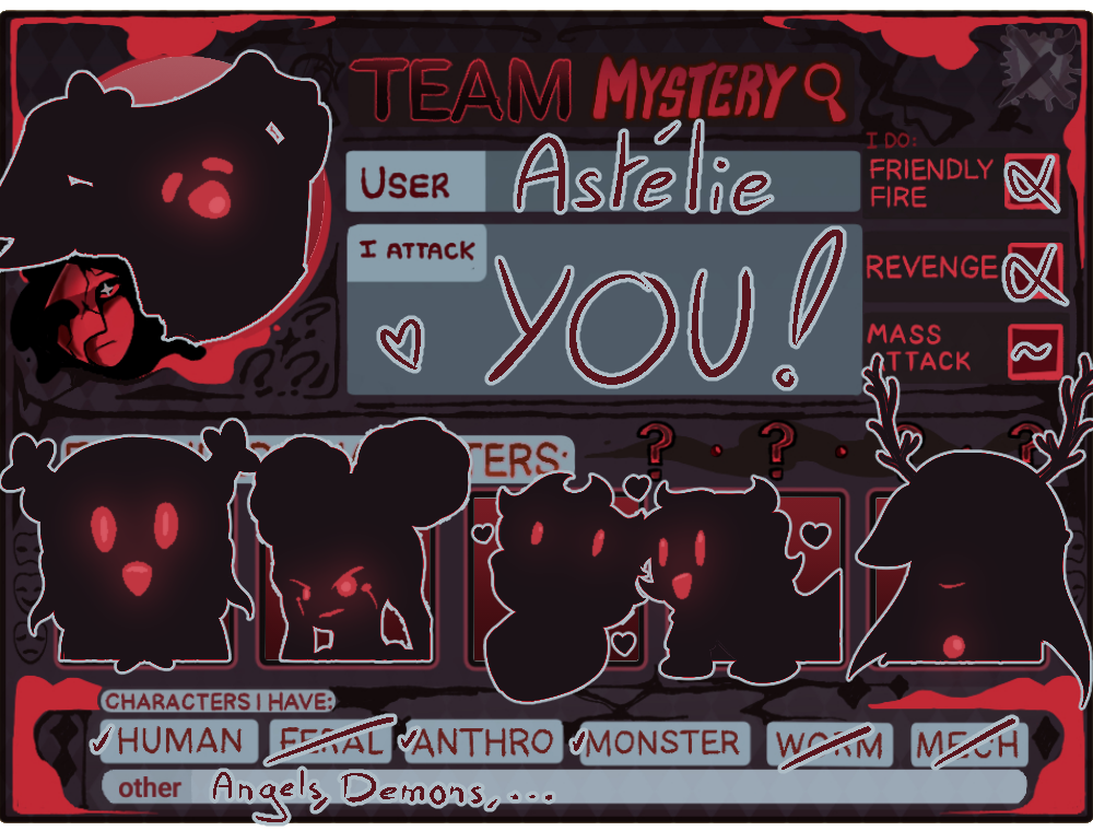 Artfight ID Card Shadow form